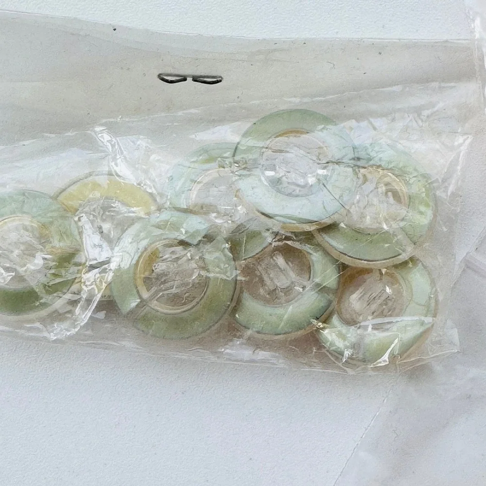 Vintage Mixed Sewing Button Lot Assorted Color Shapes Lucite Metal Resin 10 Bags